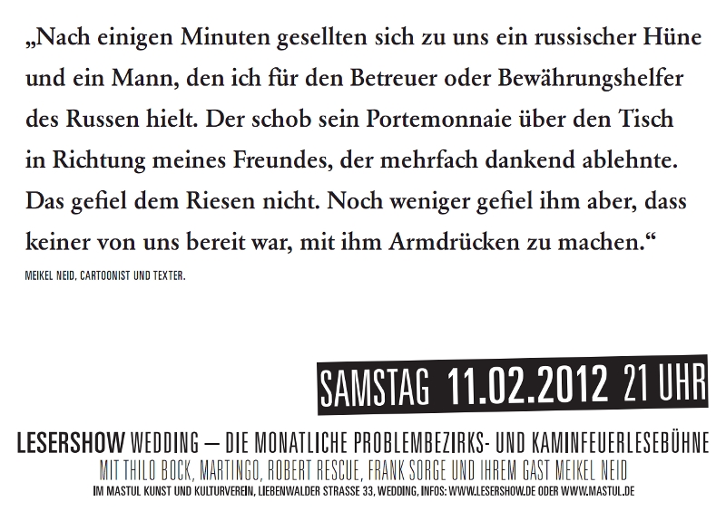 Lesetermin 11.2.12